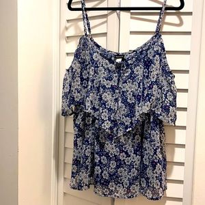 Torrid Cold Shoulder Floral Top